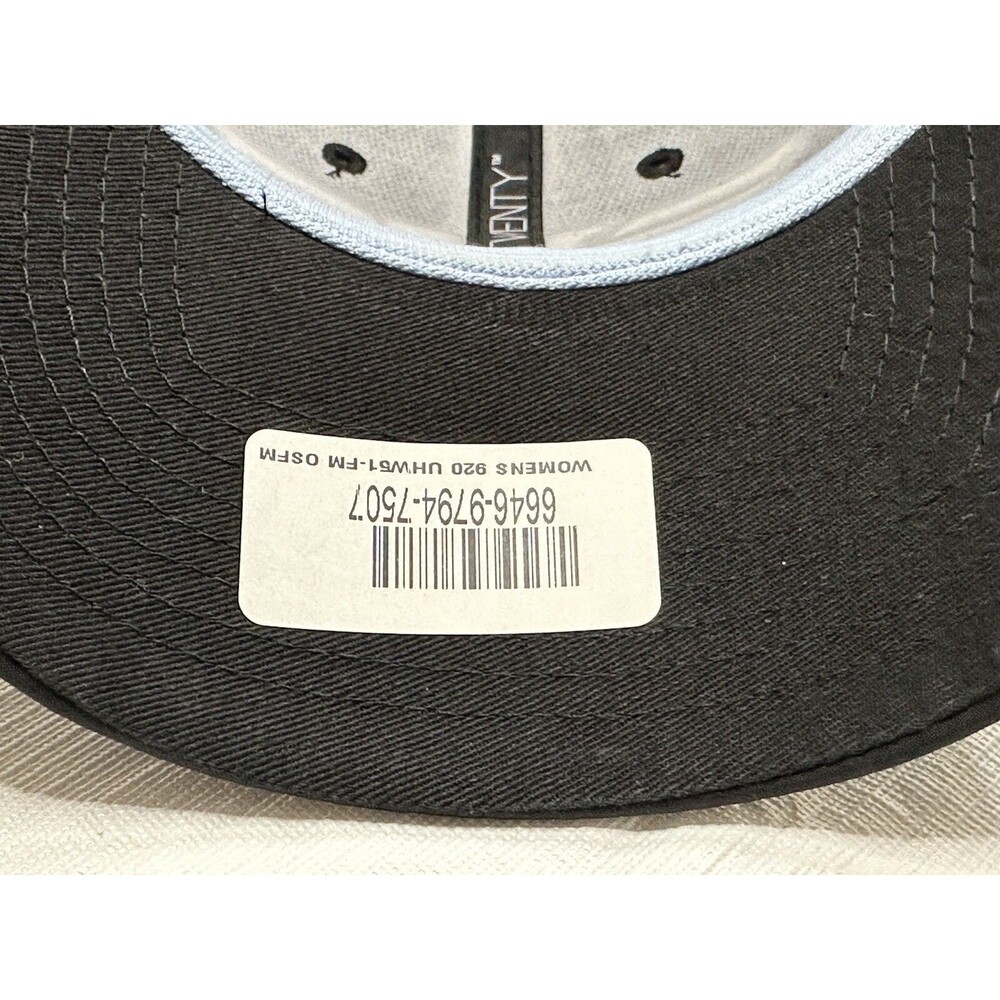 Women's New Era 9Twenty PXG Strap Back Hat OSFM Black - Picture 7 of 9